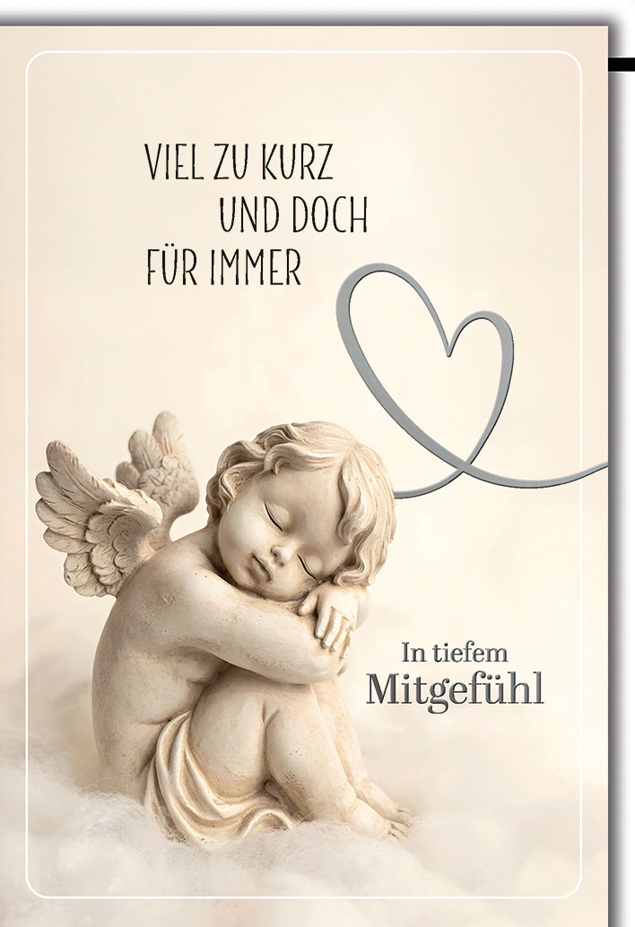 Klappkarte Trauer um Kind, DIN C6  