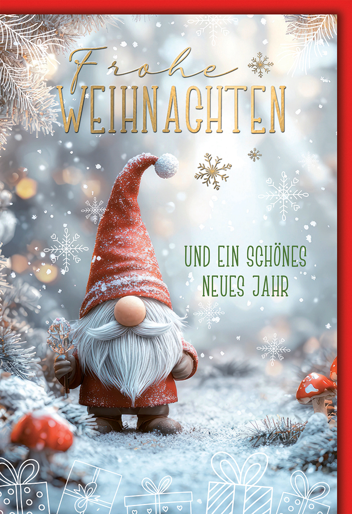 Klappkarte Weihnachten, DIN C6 