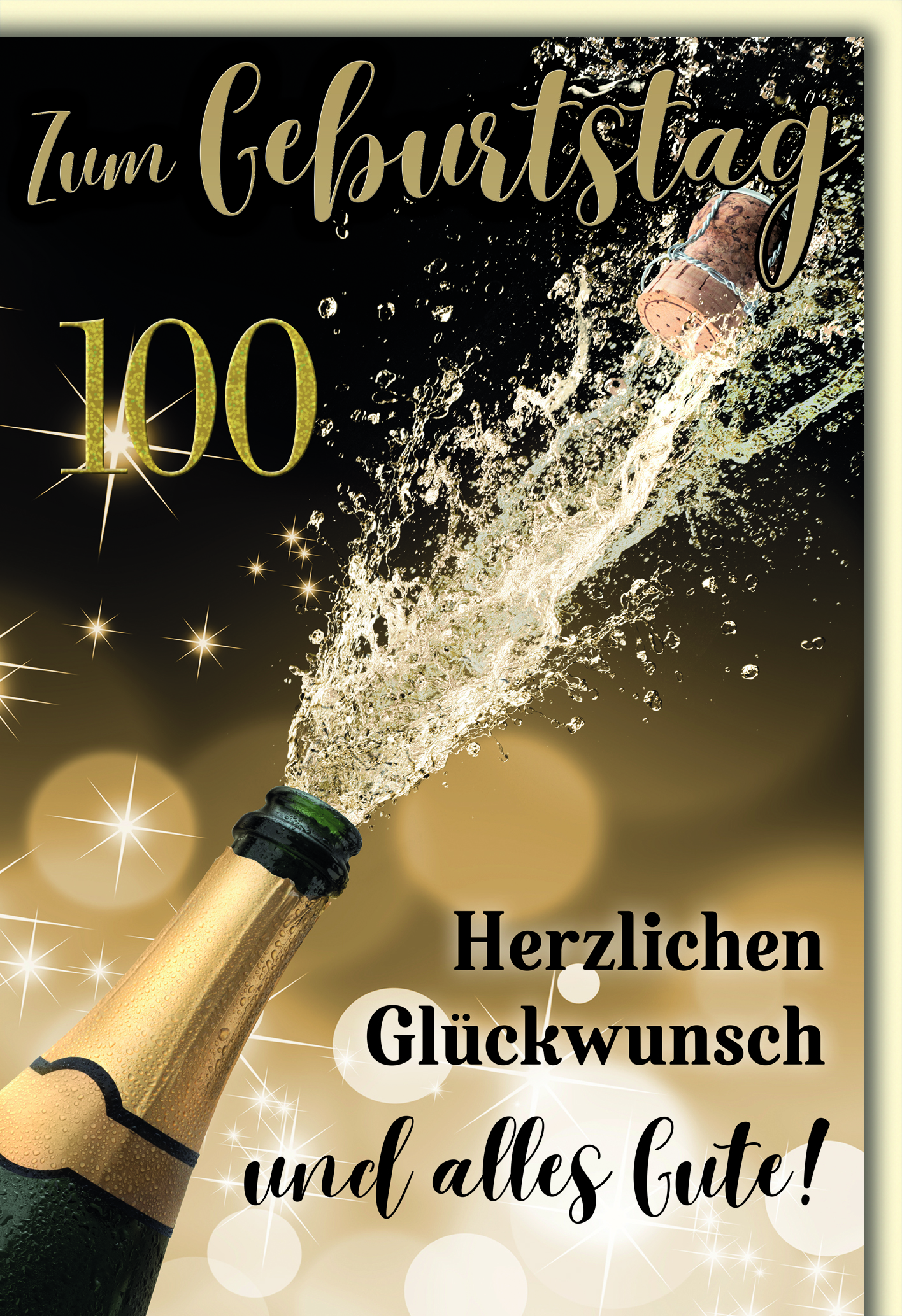 Klappkarte 100.Geburtstag, DIN C6