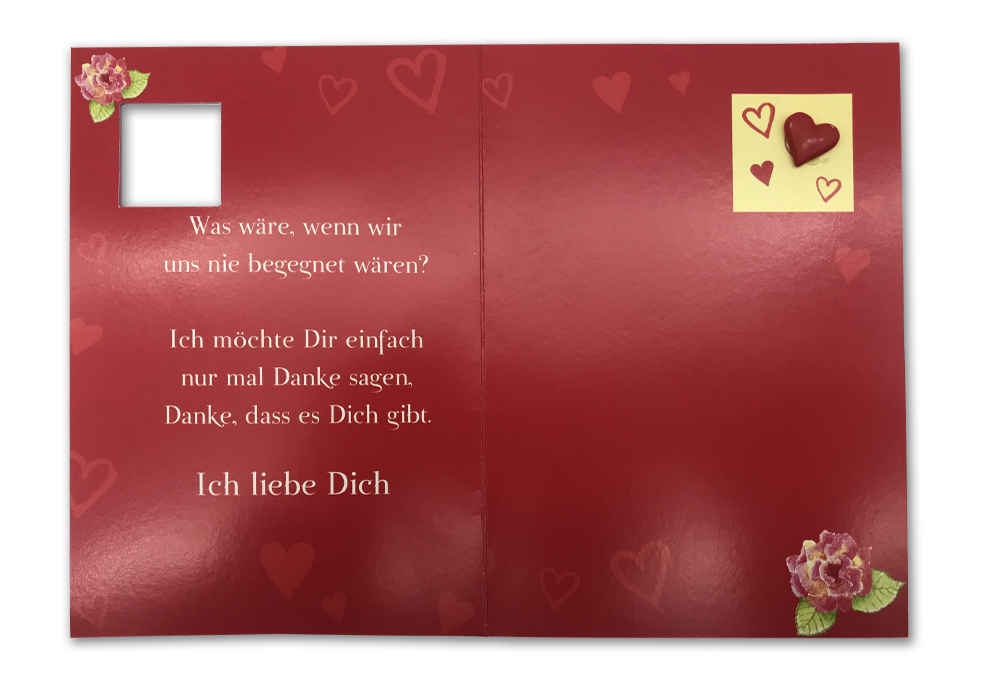 Klappkarte, Freundschaft, DIN C6