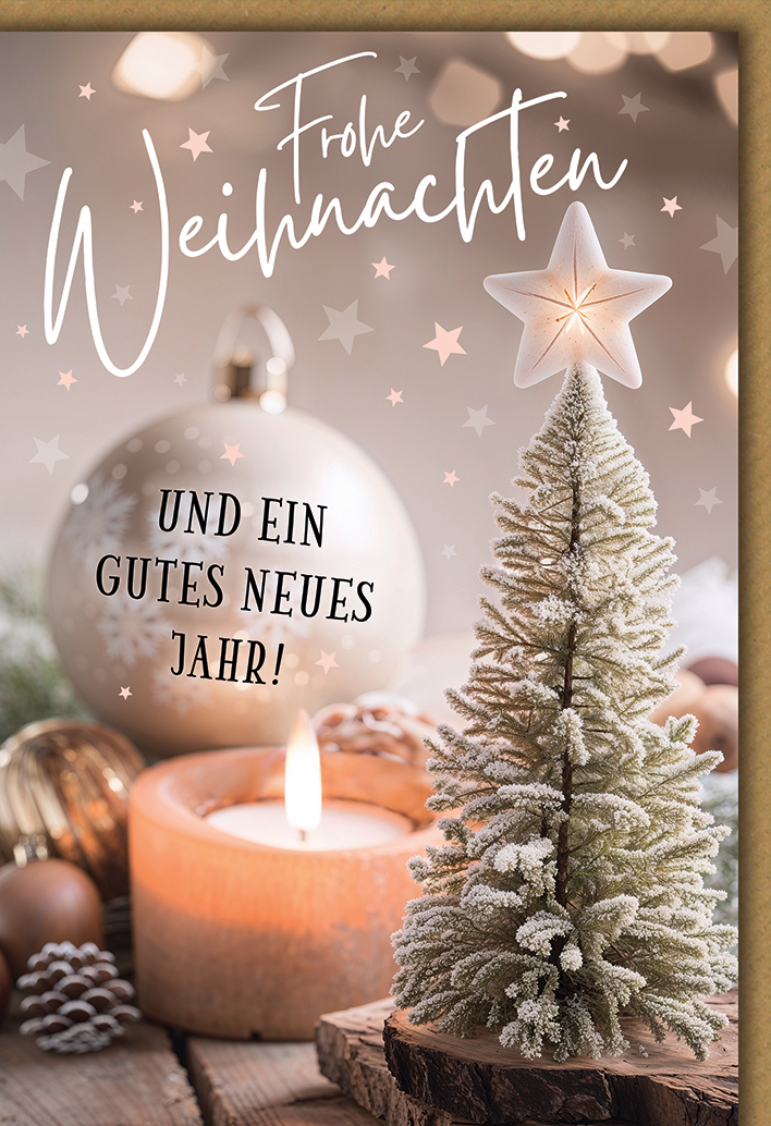 Klappkarte Weihnachten, DIN C6 