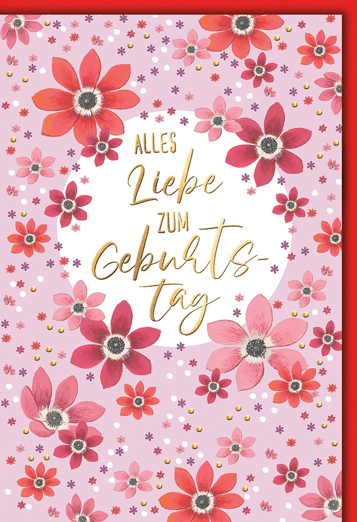 Klappkarte Geburtstag, DIN C6  