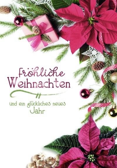 Klappkarte Weihnachten, Midi Hoch 8 x 11