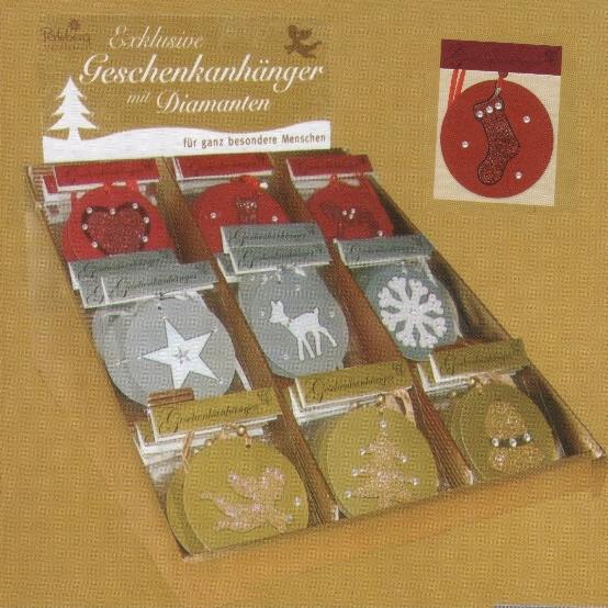 Klappkarte Weihnachten, Sortiment, Midi Hoch 8 x 11