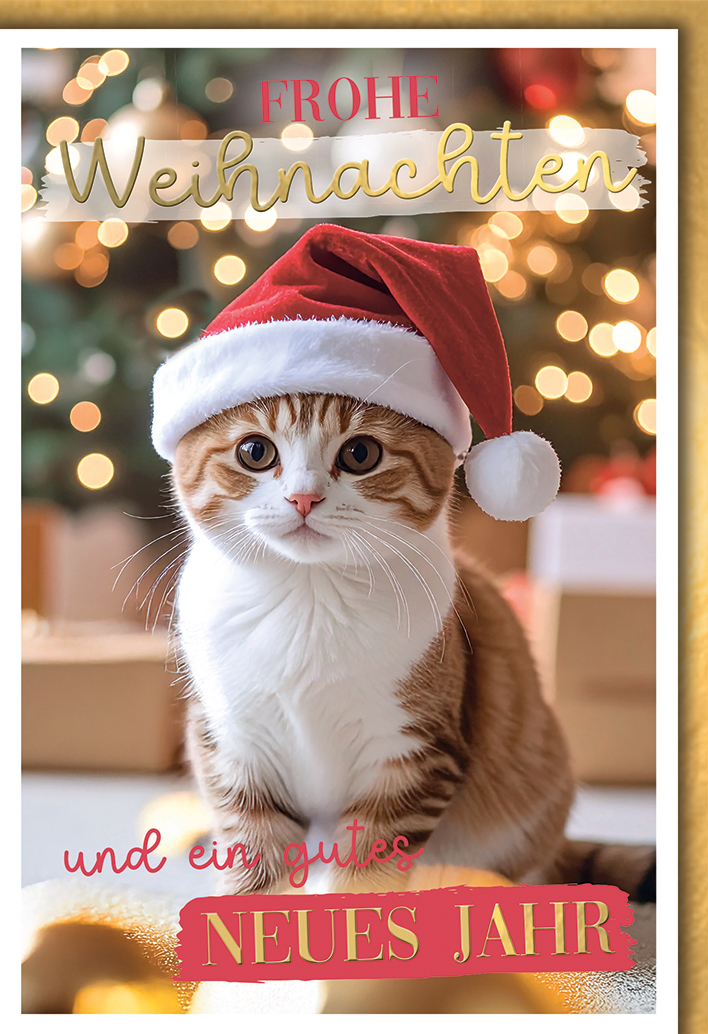 Klappkarte Weihnachten, DIN C6 