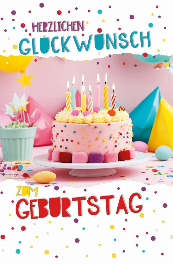 100 Klappkarten (OP) Geburtstag, DIN C6