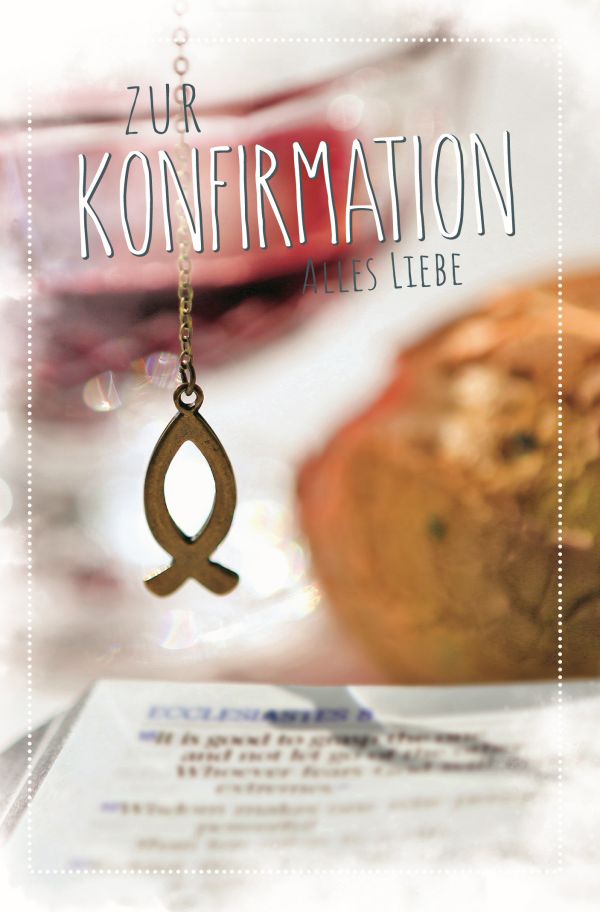 100 Klappkarten (OP) Konfirmation, DIN C6