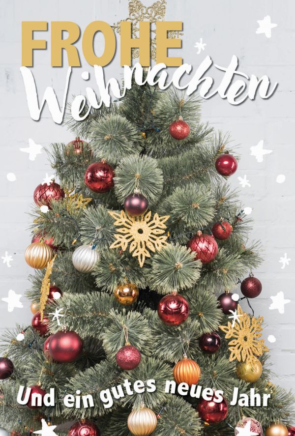 Klappkarte Weihnachten, DIN C6