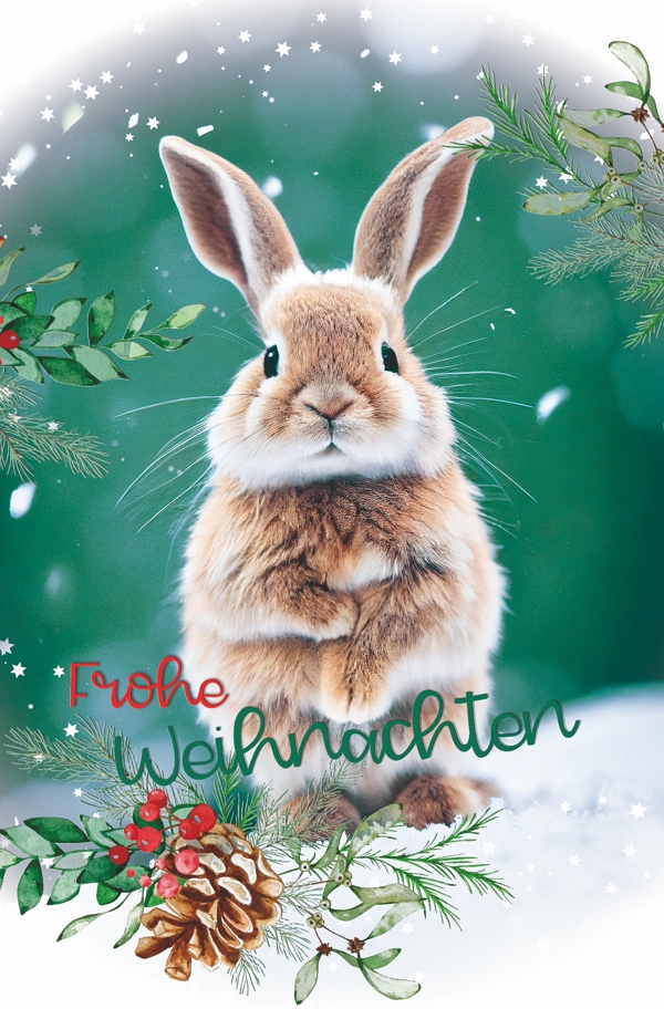 100 Klappkarten (OP) Weihnachten, DIN C6  