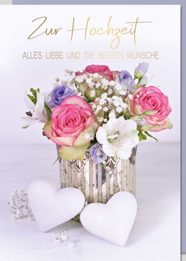 Klappkarte Hochzeit, DIN C6  