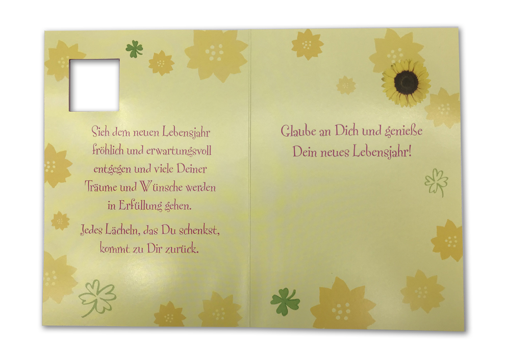 Klappkarte, Geburtstag, DIN C6