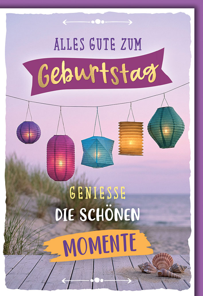 Klappkarte Geburtstag, DIN C6   