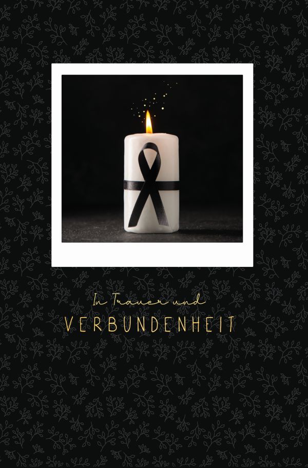 100 Klappkarten (OP) Trauer, DIN C6