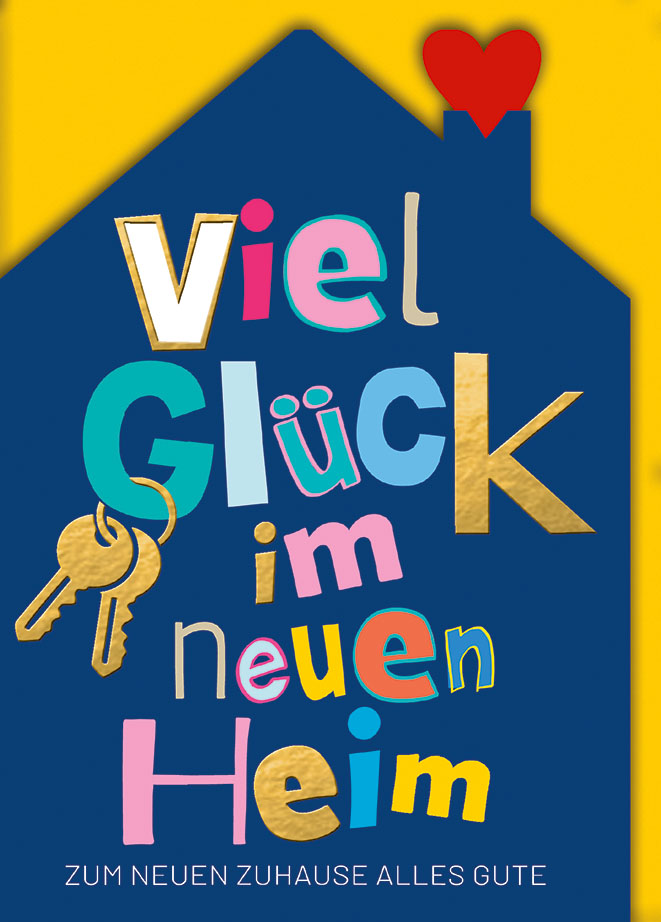 Klappkarte Einzug, DIN C6