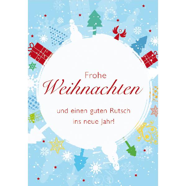 Klappkarte Weihnachten, DIN C6 