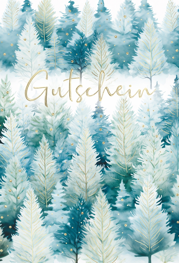 Klappkarte Gutschein Weihnachten DIN C6  