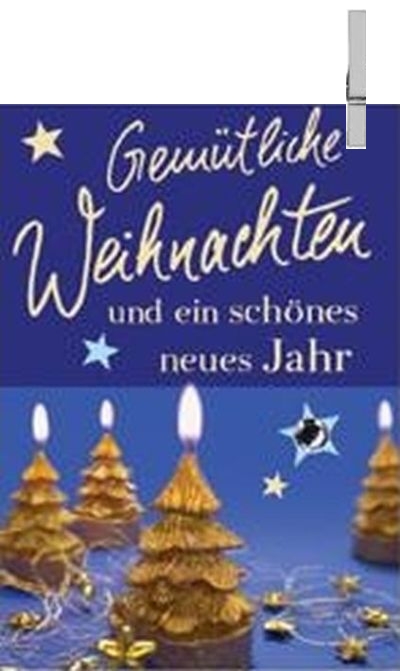 Klappkarte Weihnachten, Mini 5,5 x 7,5