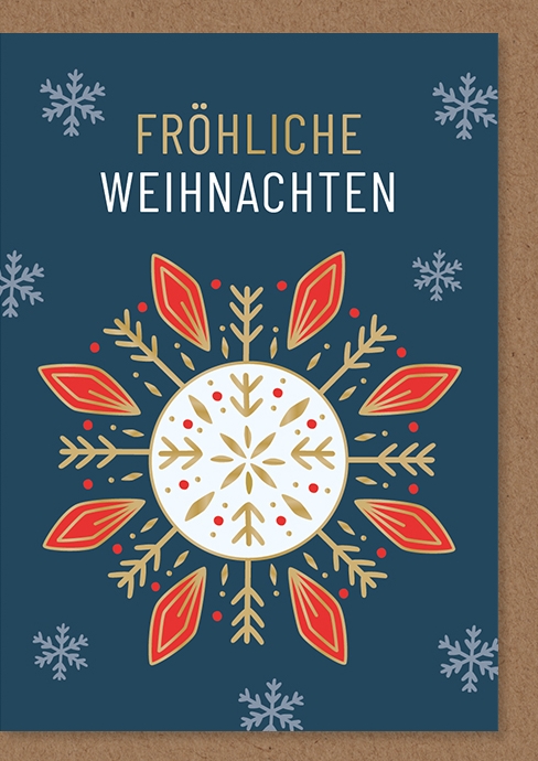 6 x 6 Midikarten im Sortiment, Weihnachten, Midi 11 cm x 8 cm ,UVP 2,50
