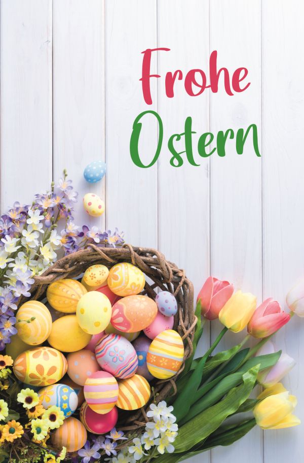 100 Klappkarten (OP) Ostern, DIN C6 