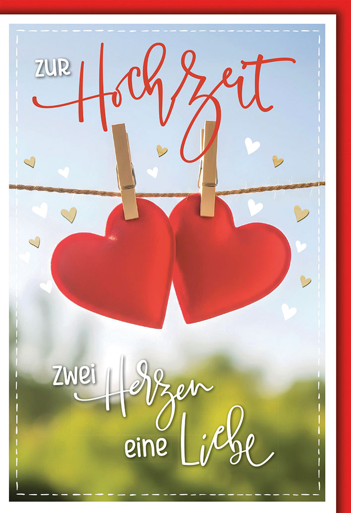 Klappkarte Hochzeit, DIN C6