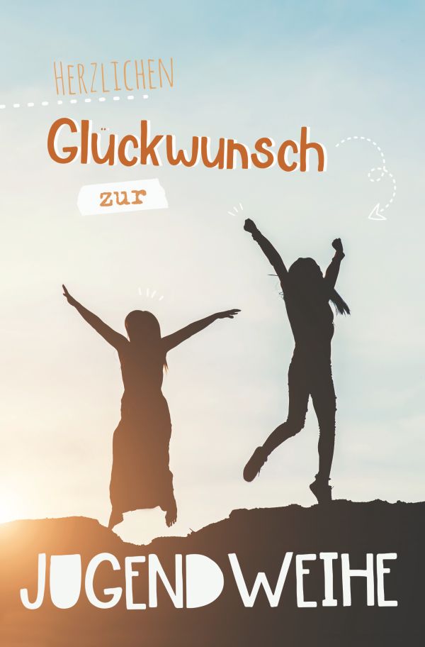 100 Klappkarten (OP) Jugendweihe, DIN C6