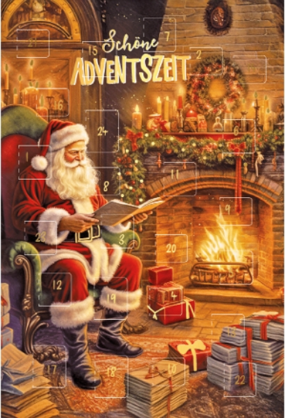 Klappkarte Adventskalender, DIN C6  
