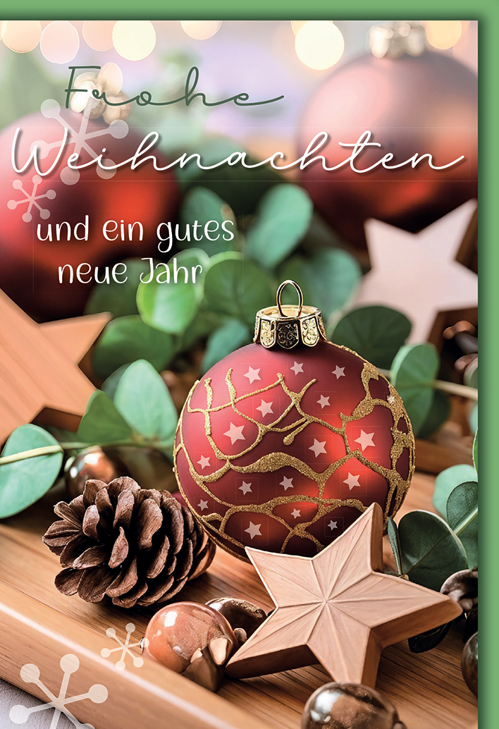 Klappkarte Weihnachten, DIN C6