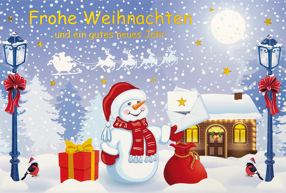 Klappkarte Weihnachten, DIN C6