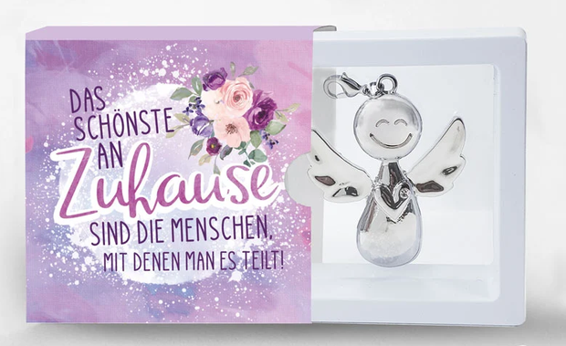 Schutzengel Metall-Anhänger in Geschenkschachtel