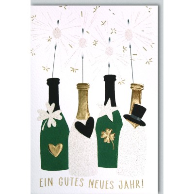Klappkarte Neujahr, DIN C6