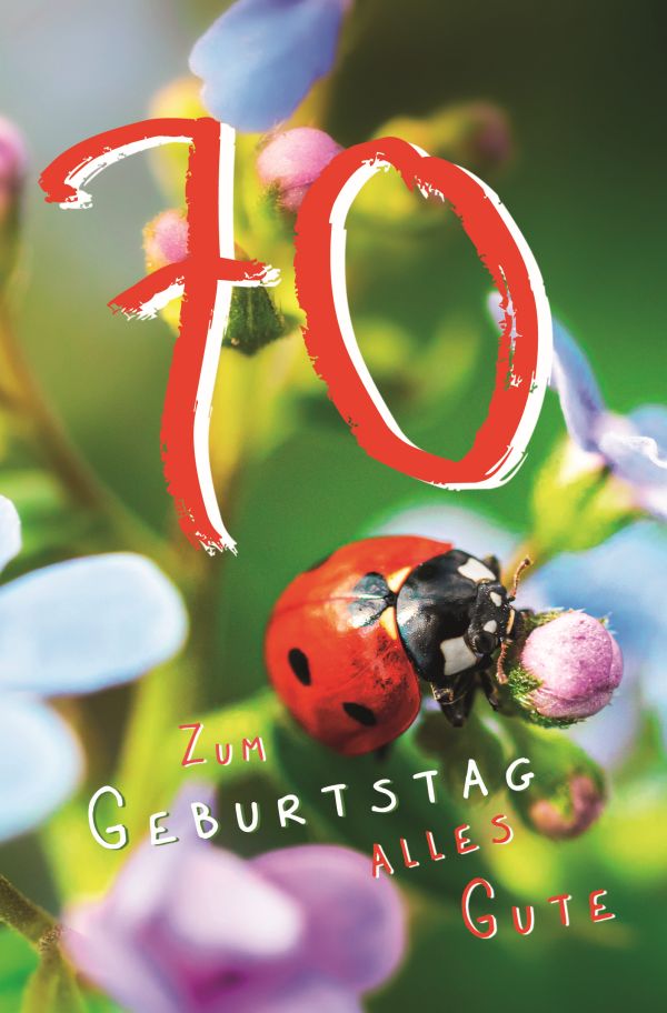 100 Klappkarten (OP) Geburtstag Zahlen 65 - 90, DIN C6