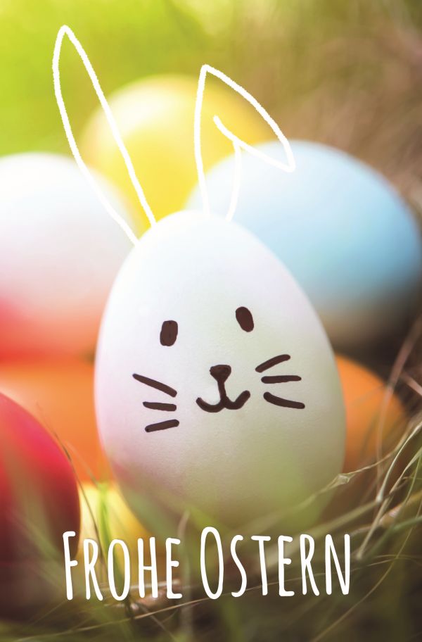100 Klappkarten (OP) Ostern, DIN C6 