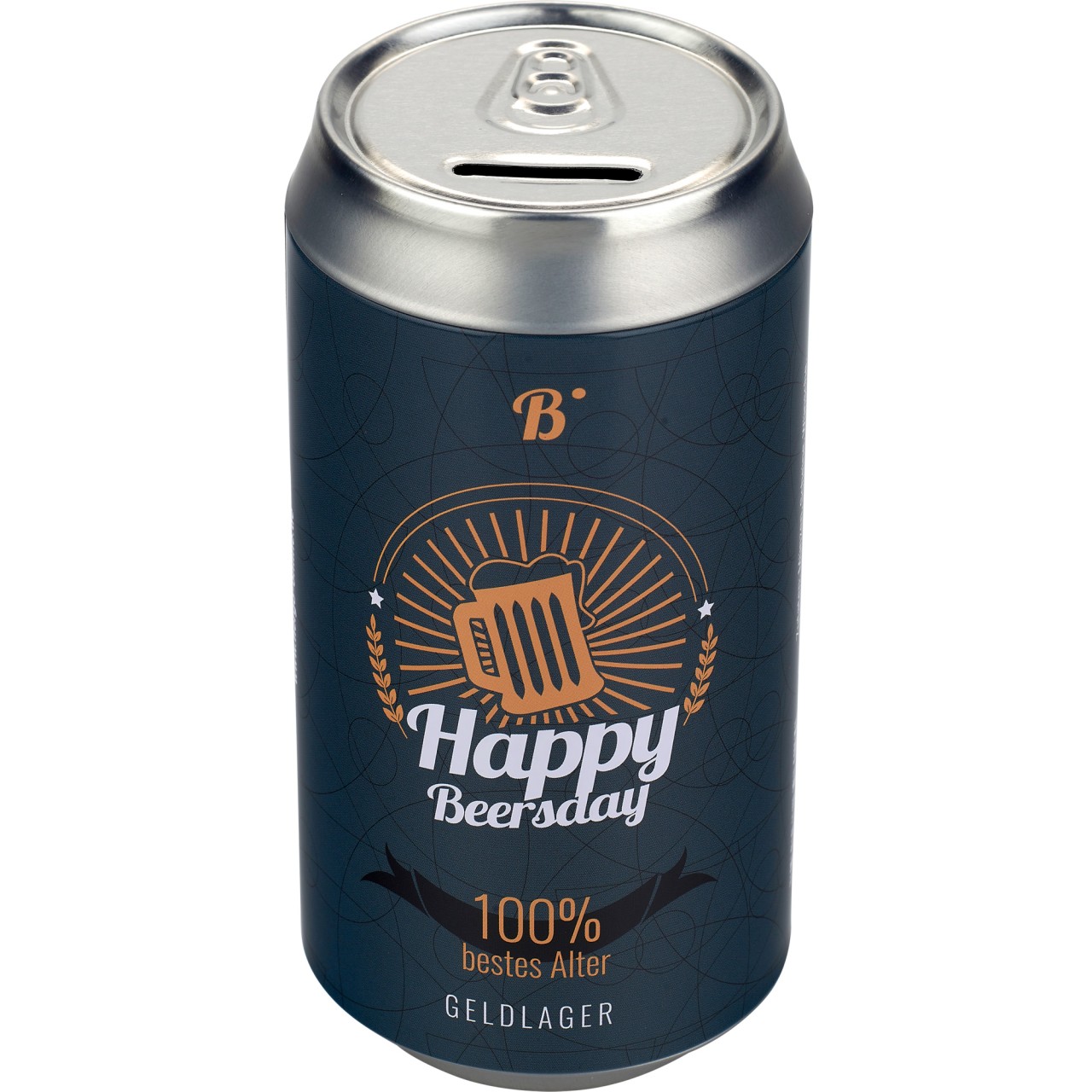 16 Maxi-Bier-Spardosen mit Text 