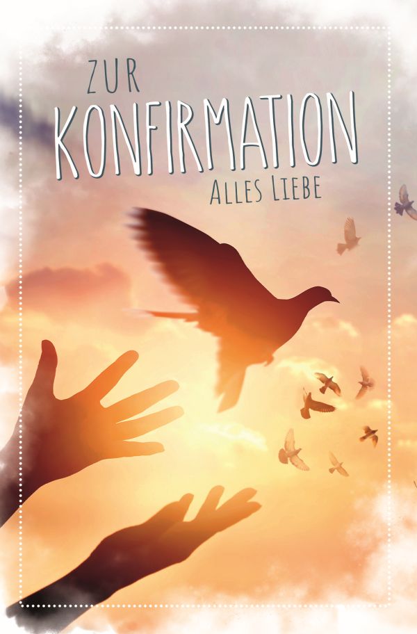 100 Klappkarten (OP) Konfirmation, DIN C6