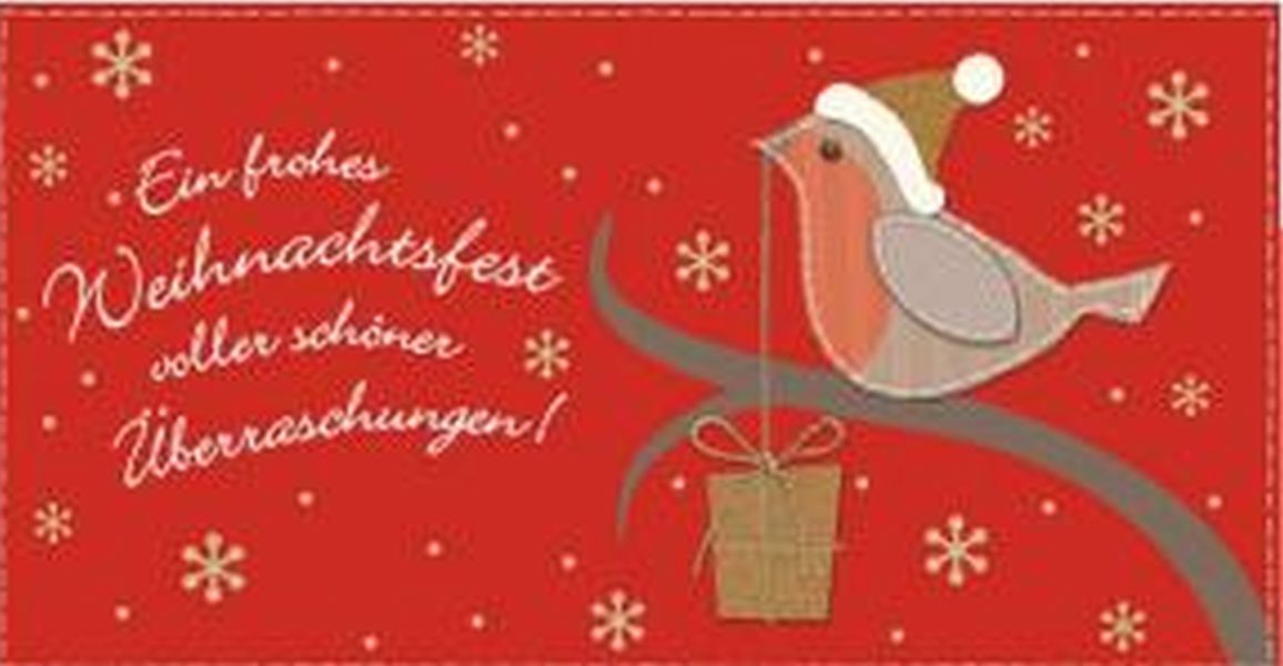 Klappkarte Weihnachten, DIN Lang