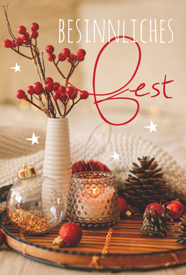 Klappkarte Weihnachten, DIN C6
