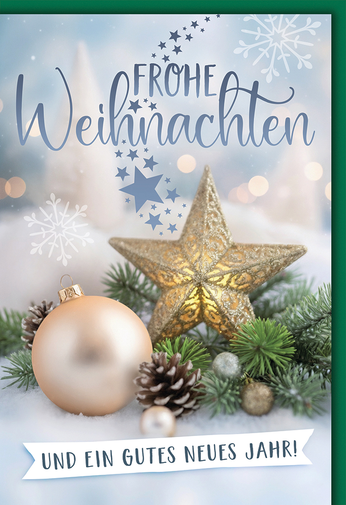 Klappkarte Weihnachten, DIN C6  