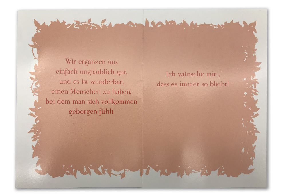 Klappkarte, Liebe, DIN C6