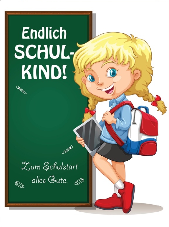 Klappkarte Schulanfang, DIN C6 