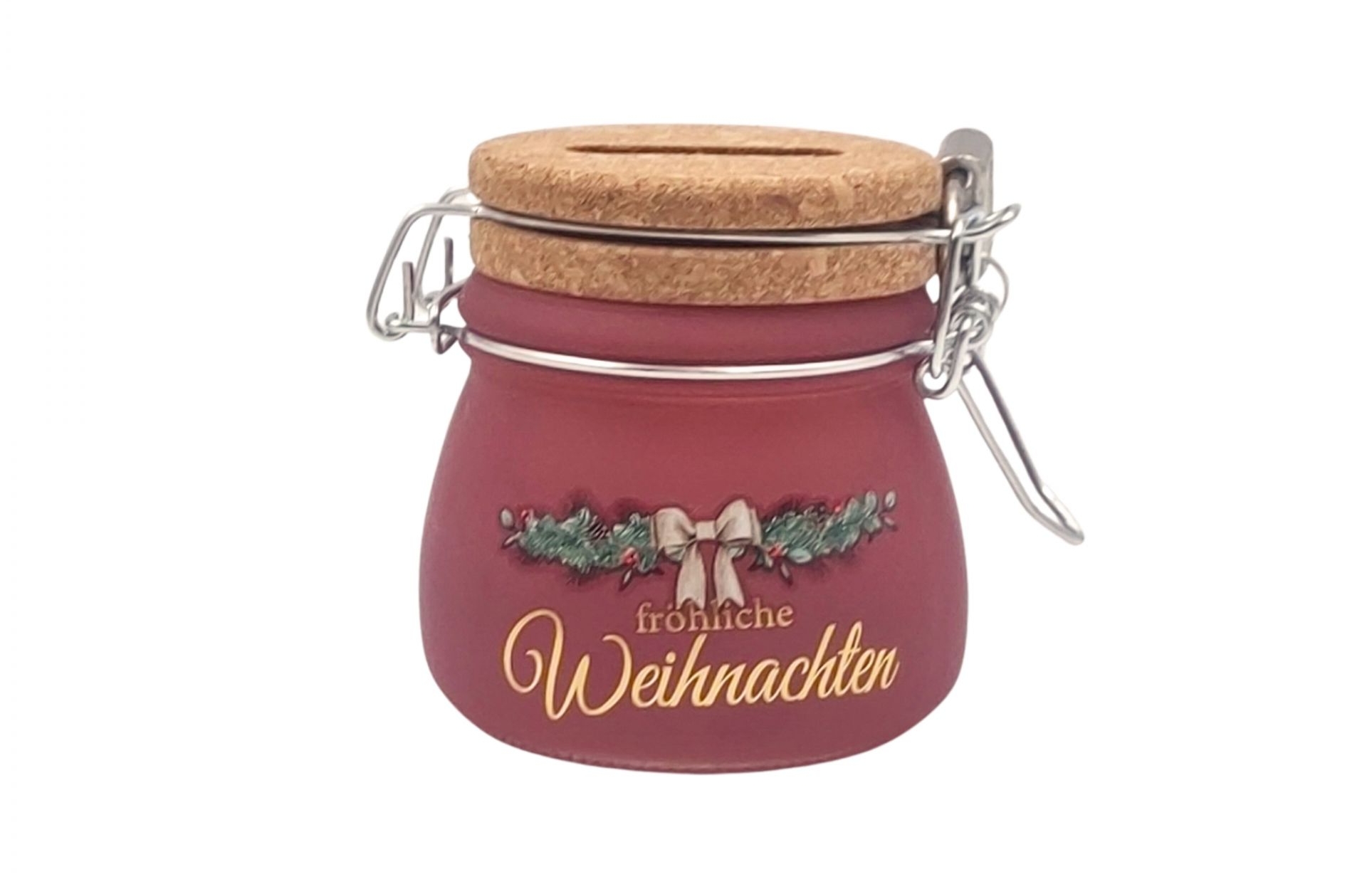 4 x 4 Mini-Spargläser Weihnachten 
