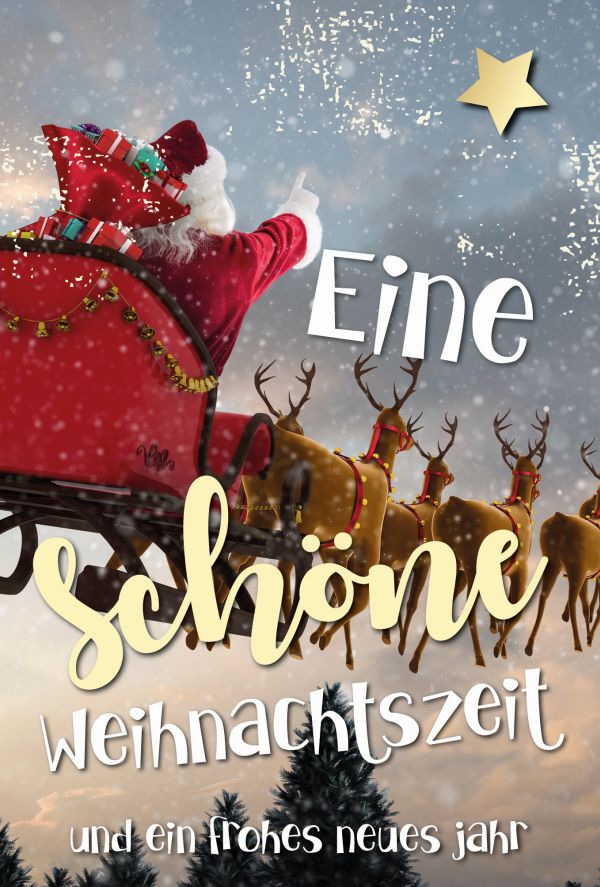 Klappkarte Weihnachten, DIN C6