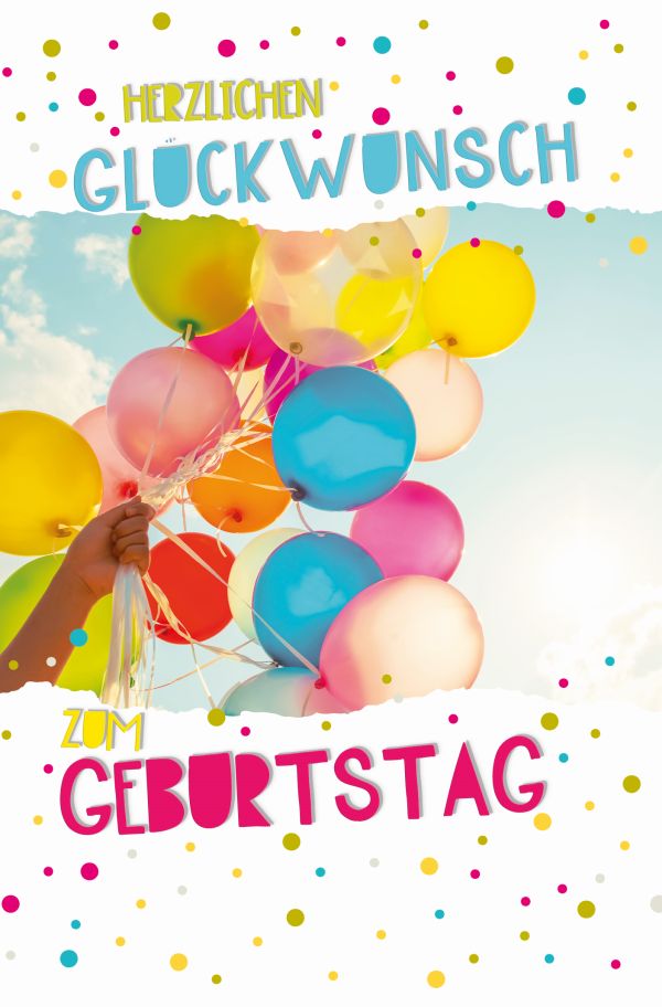 100 Klappkarten (OP) Geburtstag, DIN C6