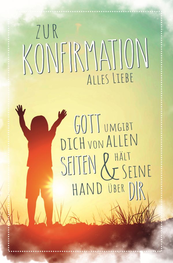 100 Klappkarten (OP) Konfirmation, DIN C6