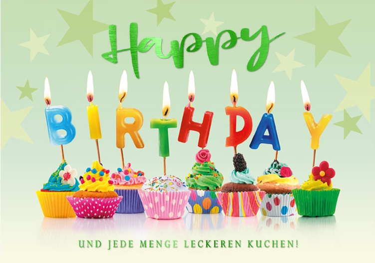 Klappkarte Geburtstag, DIN C6