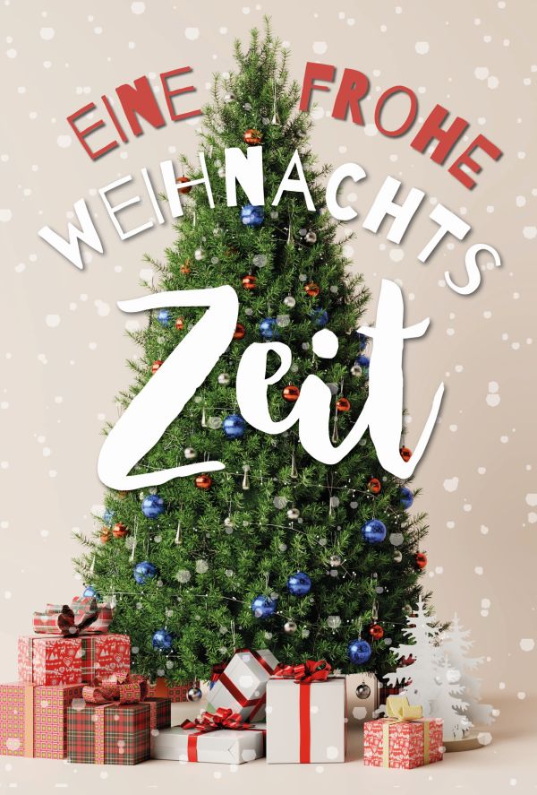 Klappkarte Weihnachten, DIN C6