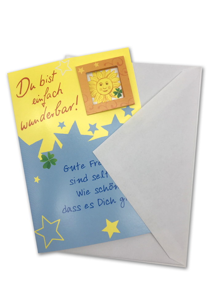 Klappkarte, Freundschaft, DIN C6