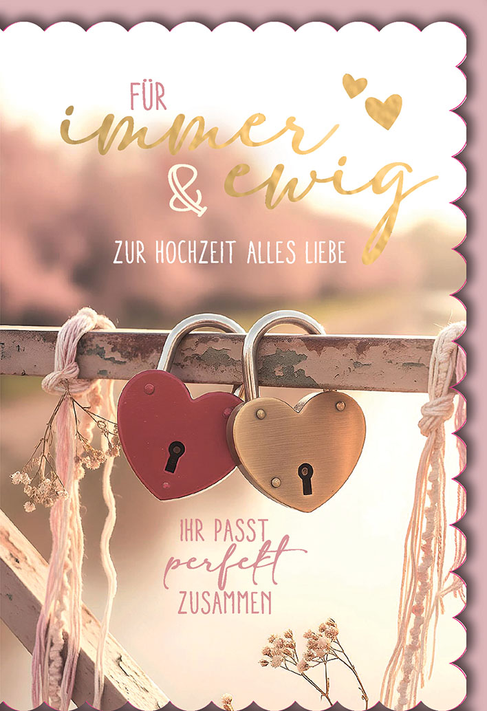 Klappkarte Hochzeit, DIN C6 