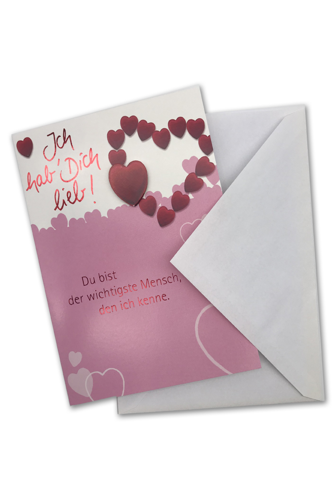 Klappkarte, Liebe, DIN C6