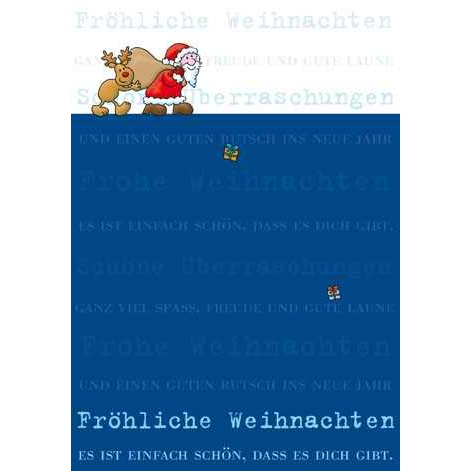 Klappkarte Weihnachten, DIN C6 
