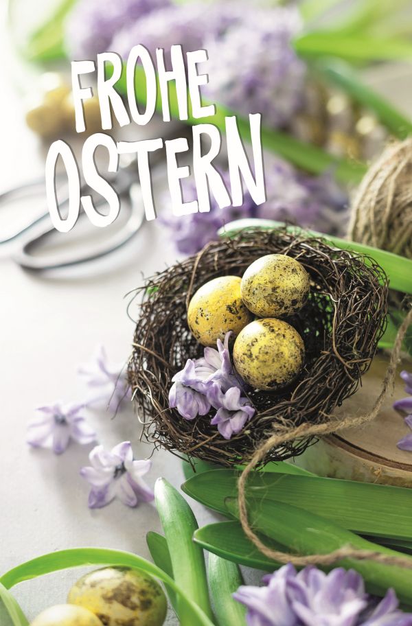 100 Klappkarten (OP) Ostern, DIN C6 